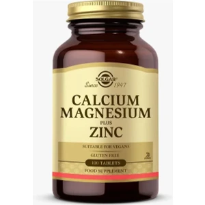 Solgar Calcium Magnesium Plus Zinc 100 Tablet