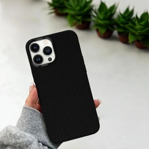 Epa Center Dokuma Desenli Silikon Apple iPhone 15 Plus Kılıf Siyah