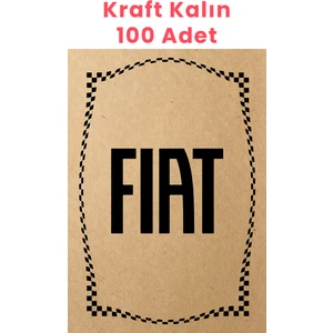 Kraft 120GR Fiat Oto Paspas Kağıdı 100 Adet - 35X50CM - Kalın Kağıt Baskılı