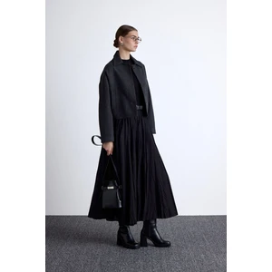 Pılıse Maxı Etek Siyah