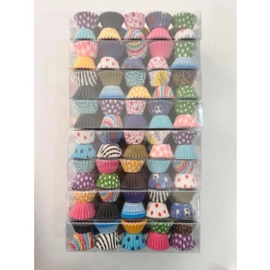 Lokmalık Mini Boy Karışık Desen Muffin Cupcake Kalıbı Truff Çikolata Kağıdı