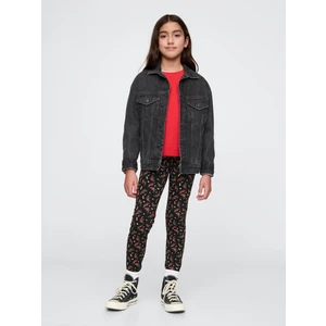 Kız Çocuk Siyah Desenli Legging Tayt