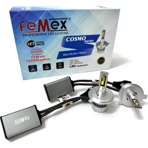 Yeni Cosmo H4 Şimşek Etkili LED Xenon 72W 15000 Lumen