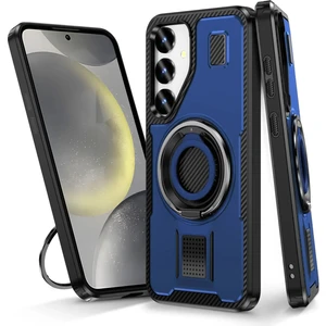 Samsung Galaxy S24 Fe Uyumlu Standlı Selfie Yüzüklü 2mm Kamera Yükseltli Tank Kılıf
