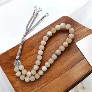 Kalsit Taşı Tesbih 33' Lük Tesbih Orijinal Doğal Taş Orijinal Gerçek Doğal Taş Tesbih 10 mm