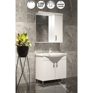 Yıldız Banyo Dolabı 65 cm Beyaz Mdf