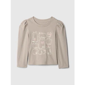 Kız Bebek Kahverengi Mix And Match T-Shirt