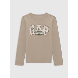 Erkek Çocuk Bej Grafikli T-Shirt