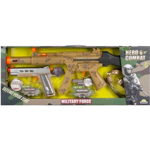4310 Hero Combat Sesli ve Işıklı Askeri Silah Seti -Sunman