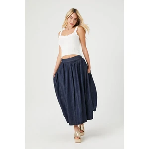 Forever 21 F21 Denim A-Kesim Midi Etek