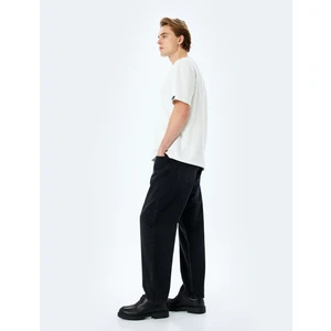 Normal Bel Pamuklu Baggy Jean Pantolon