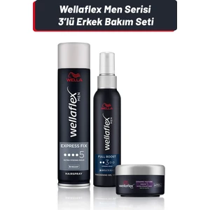 Wellaflex Men Serisi 3’lü Erkek Bakım Seti Vegan Formül ile Güçlü Sonuçlar