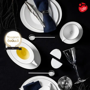 Moon Platin 64 Parça 12 Kişilik Yemek Takımı