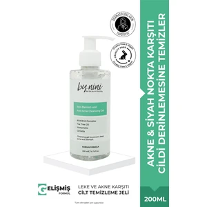By Nini Ciltteki Kir ve Yağı Çift Aşamalı Derinlemesine Temizleyen Leke Karşıtı Temizleme Jeli 200 ml