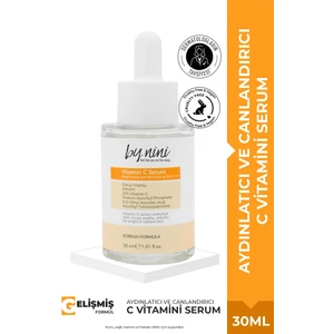 By Nini Arbutin, Leke ve Akne Karşıtı, Bariyer Onarıcı, Işıltılı ve Aydınlatıcı C Vitamini Serum 30 ml