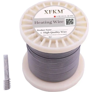 XFKM A1 300Feet (100m) rulo Alien Clapton Kaplan Hive Guad Mit Bükülmüş Sigortalı Isıtma Teli 32G+0.3*0.8 Flat
