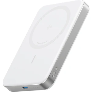 Maggo Powerbank (10.000 mAh, İnce Tasarım) - Qi2 Sertifikalı 15W Kablosuz Çıkış - 30W Kablolu Şarj - Beyaz - A1664