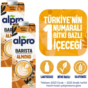 Barista Badem Sütü 2x1 L Vegan Laktozsuz Bitkisel Bazlı
