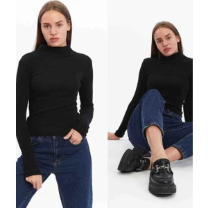 Unisex Yarım Balıkçı Yaka Body