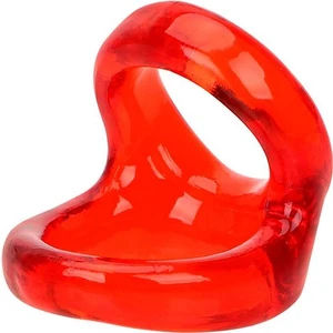 Pembe Tilki Silikon Penis ve Testis Halkası Kırmızı