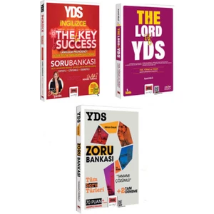 Yargı Yayınevi 2025 YDS The Key to Success - The Lord of YDS - YDS Zoru Bankası Seti 3 Kitap