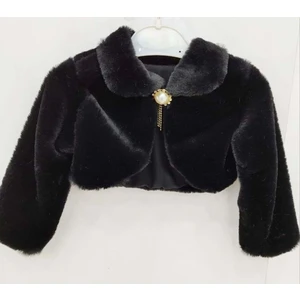 Mnk Baby & Kids Pelüş Uzun Kol Kız Çocuk Bolerosu M00681