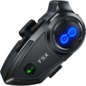 Y5X Rgb Işıklı Intercom 5 Kişi Bağlantılı 1000MAH Motosiklet Bluetooth Kulaklık Seti