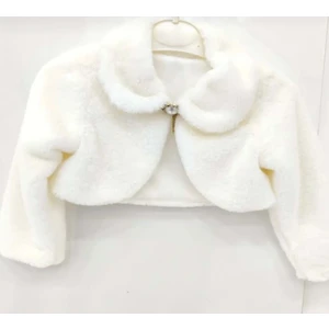 Mnk Baby & Kids Pelüş Uzun Kol Kız Çocuk Bolerosu M00681