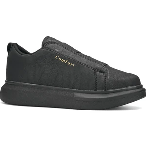 Günlük Erkek Sneaker Casual Kalın Yüksek Queen Taban Oval Burun Bant Detaylı Spor Ayakkabı 109