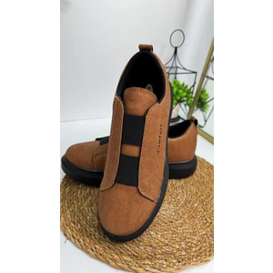 Günlük Erkek Sneaker Casual Kalın Yüksek Queen Taban Oval Burun Bant Detaylı Spor Ayakkabı 109