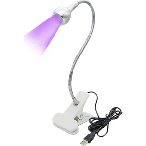 Anil Professional Cosmetics 3W Uv LED Tırnak Kurutucu Esnek Klipsli Masa USB Jel Kurutma Lambası Beyaz