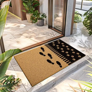 Paspas Dekoratif Ayak Izi Desenli Kapı Önü Paspası 40 x 60 cm