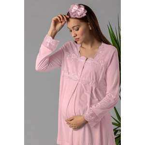 Pembe Hamile Lohusa Pijama Takımı