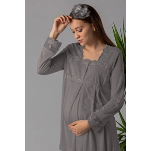 Füme Hamile Lohusa Pijama Takımı