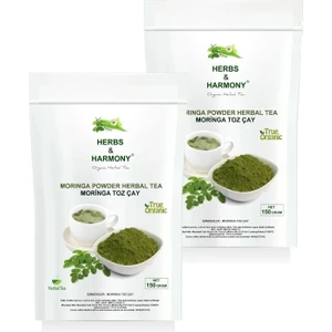 Herbs & Harmony Moringa Powder Herbal Tea Moringa Toz Çay 150 gram X 2ADET