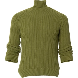 Rtd&vld Erkek Tam Balıkçı Triko Kazak Yağ Yeşili