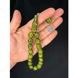 Anemore Collection Efe Boy Maskot Şak Şak Tesbih Akrilik Yeşil Renk Büyük Boy T-709