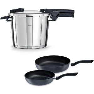 Vitaquick Glossy 6 Litre Düdüklü Tencere + Tava Set