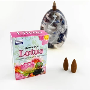 Darshan Incense Lotus Geri Akış (Back Flow) Tütsü 10 Adet
