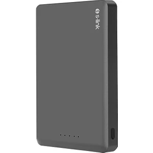 MG110 10000MAH PD20W Magsafe 15W Kablosuz Type-C Gri Taşınabilir Metal Şarj Cihazı Powerbank