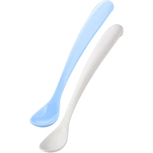 Ergonomik Beslenme Mama Kaşığı & Saklama Kutusu, Powder Blue, İkili Set