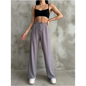 Kadın Beli Lastikli Palazzo Pantolon