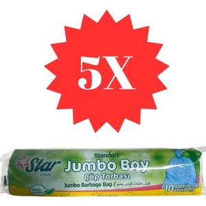 Ambalaj 400 gr Çöp Poşeti Jumbo Boy (5 Paket)