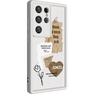 Samsung Galaxy S23 Ultra Kılıf Baskılı Kamera Korumalı Mat Klas Kapak