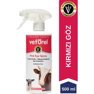 Pink Eye Göz Bakım Spreyi 500ml İnek Koyun Çiftlik Göz Kızarıklığı Kırmızı Göz Damlası