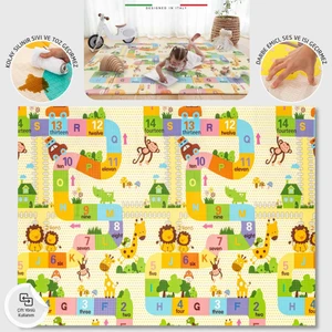 Game Road Katlanabilir Oyun Matı Oyun Halısı 180X200X1,5 cm XFD311 Game Road