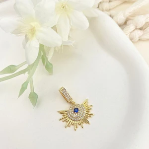 Ajda Charm Ajda Bilezik Charmı Zirkon Taşlı Güneş Model Gold