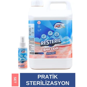Resteril Hijyen Spreyi Baby&Kids 100x5000ml Bebek Biberon Sterilizatör Emzik Temizleyici Dezenfektan
