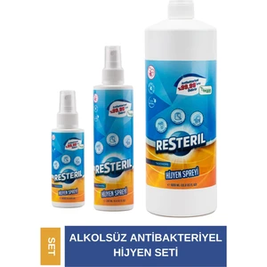 Resteril Hijyen Spreyi 100x2000x1000ml Alkolsüz Klozet Kapağı Temizleyici Dezenfektan Seyahat Boy