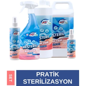 Hijyen Spreyi Baby&Kids 5'li Set Bebek Çocuk Oyuncak Biberon Emzik Temizleyici Dezenfektan